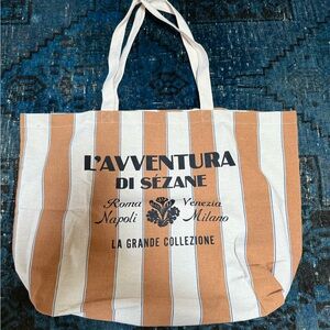 Sézane Striped Tote Bag